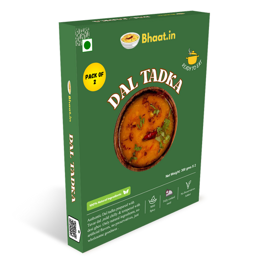 Pack of 2 |Bhaat.in Ready to eat | Dal Tadka