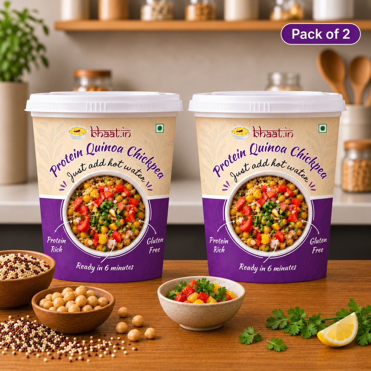 Quinoa chickpea -Pack of 2| Protein 17 gms aprox