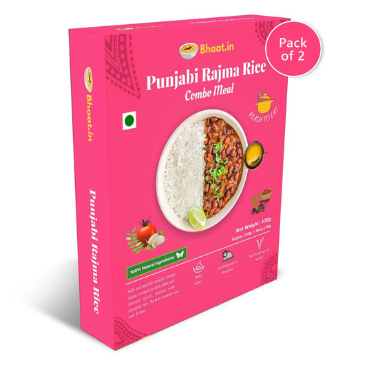 Pack of 2 - Ready to Eat - Rajma Rice Combo - Bhaat.in